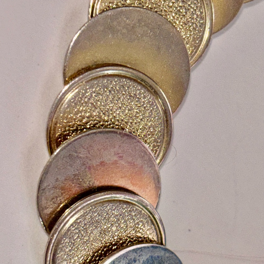 Vintage Gold-Tone Disc Link Bracelet - Women Jewelry